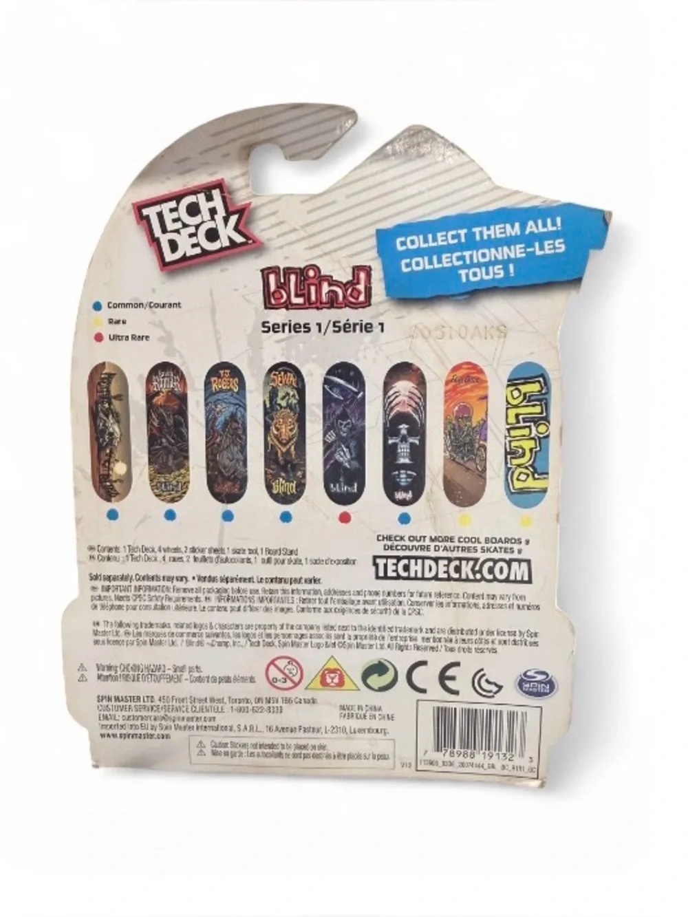 Rare vintage Y2K Tech Deck featuring the classic Blind Skateboards Filipe Ortiz